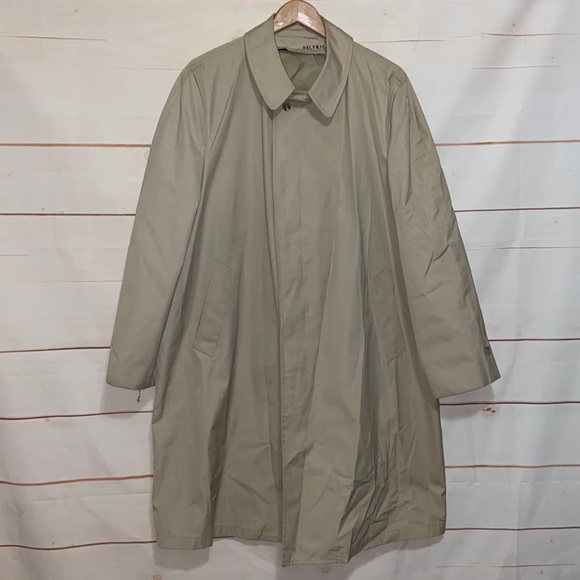 CLIPPER MIST Trench Coat Shell ONLY Button Down Jacket Tan Beige Size 44 Regular - Picture 1 of 12